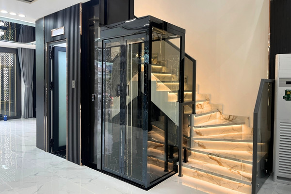 thang máy thủy lực không hố pit iwa luxury