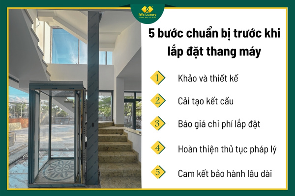 Những bước cần nắm rõ trước khi lắp đặt thang máy cho gia đình