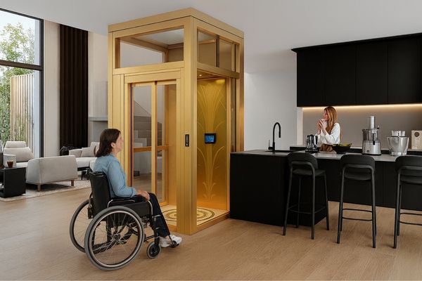 thang máy hỗ trợ di chuyển trong nhà cho người khuyết tật