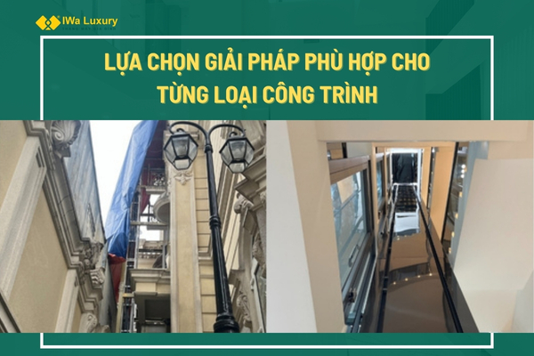 Giải pháp thang máy phù hợp cho từng loại công trình tại IWa Luxury.
