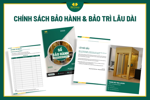 Cam kết bảo hành và bảo trì rõ ràng cho thang máy gia đình.