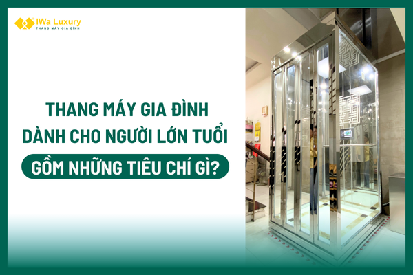 Thang máy gia đình dành cho người lớn tuổi với tiêu chí an toàn.