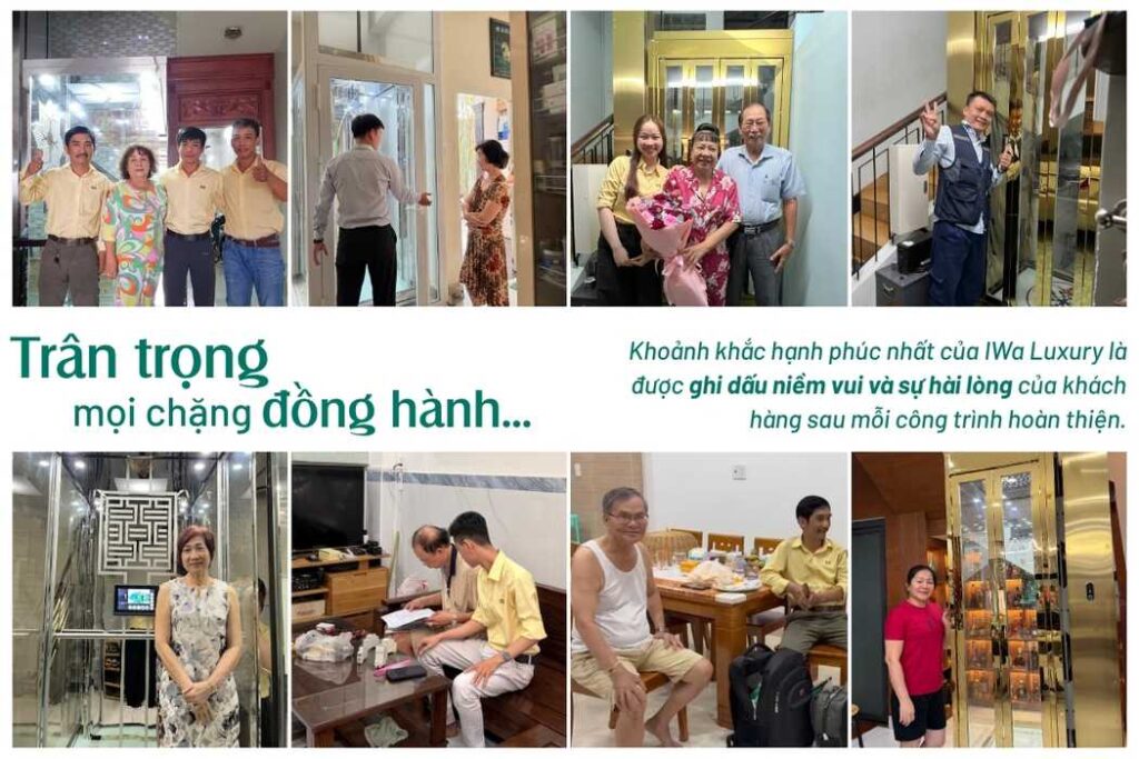 Đánh giá khách hàng về thang máy IWa Luxury sau lắp đặt, phản hồi thực tế từ các gia đình sử dụng