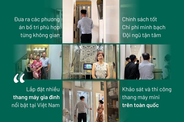 Lắp đặt thang máy gia đình cho nhà phố bởi IWa Luxury