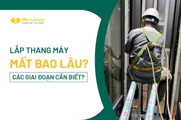 Tiến độ lắp thang máy tại công trình thực tế